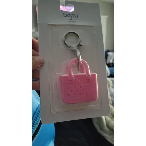 Bogg Bag Tiny Tote Keychain Clip Pink GYM - Picture 3 of 4